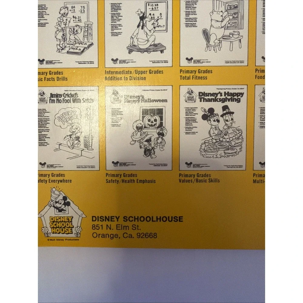 Disney School House Winnie The Pooh Nutrition And You Language Arts Dis 002AC